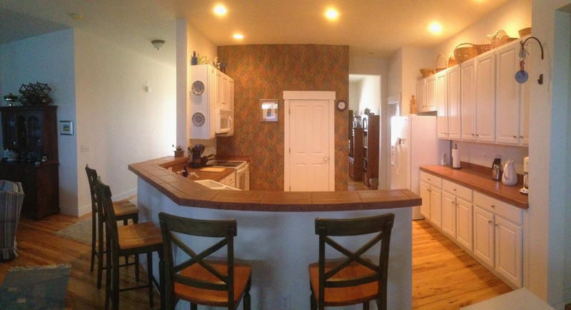 Kitchen with Breakfast Bar, Pantry.